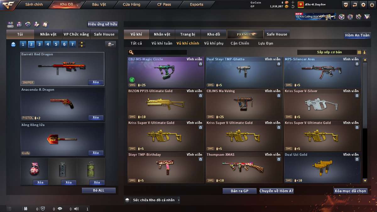 shop acc cf uy tin gia re